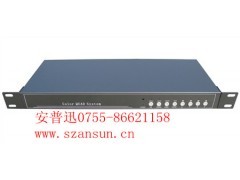 安普迅机架式4路画面分割器 VGA环通输出与1U设计的整合前沿设备